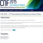 ICNF 2015 - 2nd International Conference on Natural Fibers