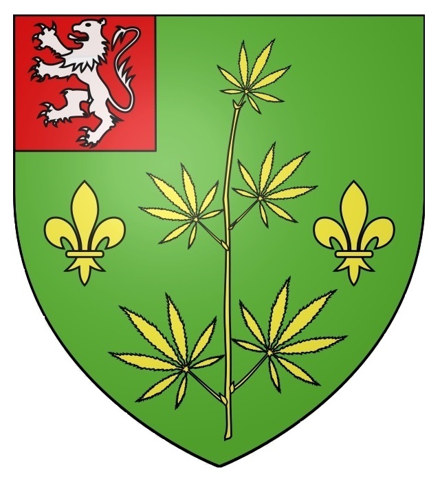 Конопля на гербах. Chennevières-lès-Louvres  