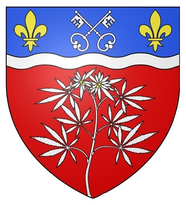 Конопля на гербах. Chennêvieres-sur-Marne 