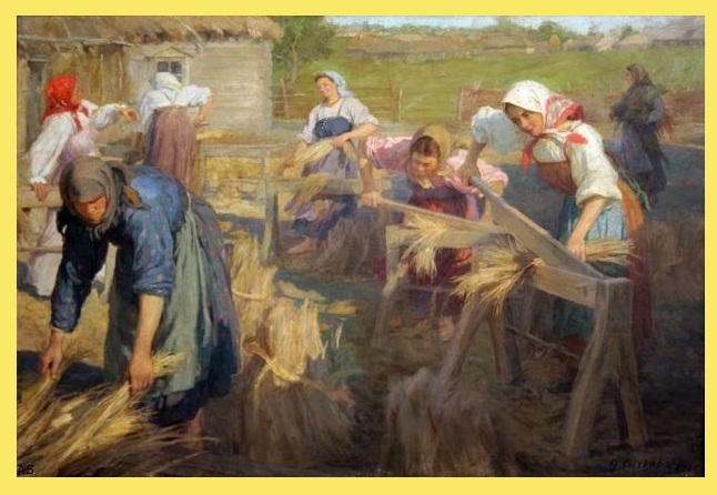 Мяльщицы Льна. 1905.