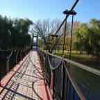 подвесной мост через реку Тихая сосна