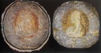 Купон мебельной обивки с портретом Марка Антония и Клеопатры